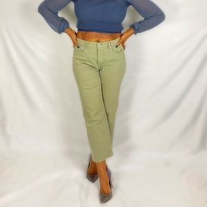 Denim cropped pant